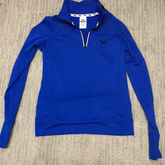 royal blue half zip